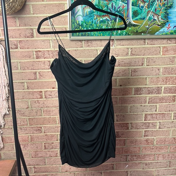 NWT Wild Fable Black Mesh Tard Dress - Picture 5 of 8